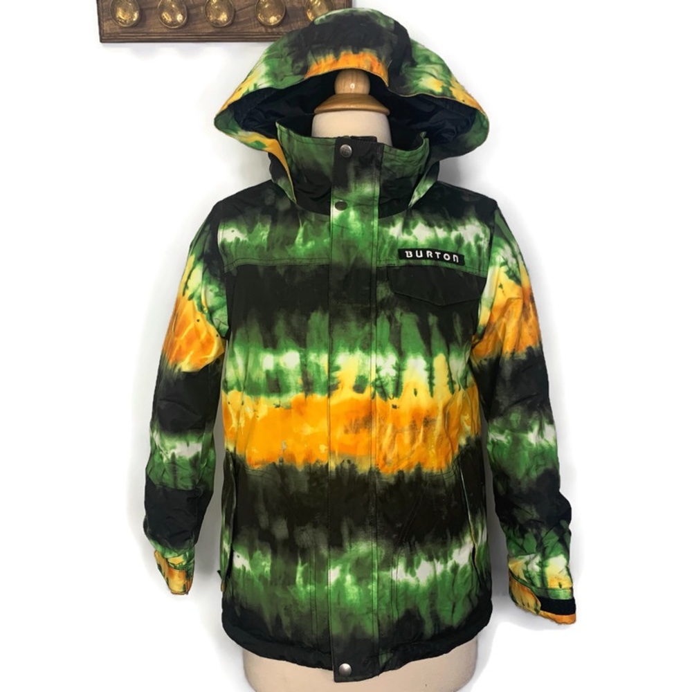 Burton Dhaka Green Tie Dye Snowboard Ski Outdoor Snow Jacket